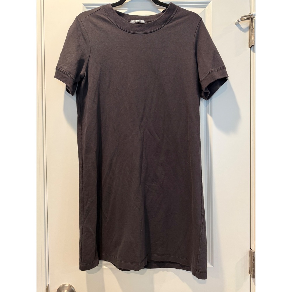 Splendid‎ Women Charcoal Gray Cotton Modal T-Shirt Mini Dress RS2D190 XS